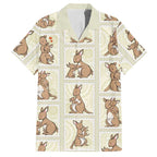 Kangaroo Australia Mother's Day Hawaiian Shirt Mum and Joey Memory Aboriginal Stamp Seamless Style