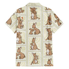 Kangaroo Australia Mother's Day Hawaiian Shirt Mum and Joey Memory Aboriginal Stamp Seamless Style