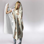 Kangaroo Australia Mother's Day Hooded Blanket Mum and Joey Memory Aboriginal Stamp Seamless Style