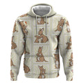 Kangaroo Australia Mother's Day Hoodie Mum and Joey Memory Aboriginal Stamp Seamless Style
