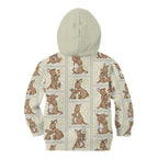 Kangaroo Australia Mother's Day Kid Hoodie Mum and Joey Memory Aboriginal Stamp Seamless Style