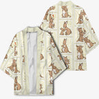 Kangaroo Australia Mother's Day Kimono Mum and Joey Memory Aboriginal Stamp Seamless Style