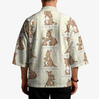 Kangaroo Australia Mother's Day Kimono Mum and Joey Memory Aboriginal Stamp Seamless Style