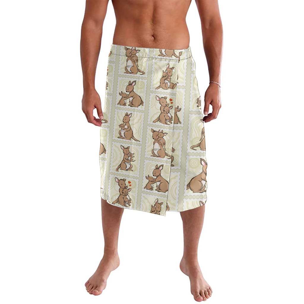 Kangaroo Australia Mother's Day Lavalava Mum and Joey Memory Aboriginal Stamp Seamless Style