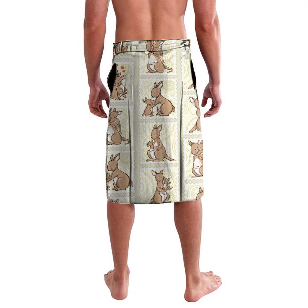 Kangaroo Australia Mother's Day Lavalava Mum and Joey Memory Aboriginal Stamp Seamless Style