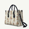 Kangaroo Australia Mother's Day Leather Bag Mum and Joey Memory Aboriginal Stamp Seamless Style