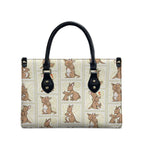 Kangaroo Australia Mother's Day Leather Bag Mum and Joey Memory Aboriginal Stamp Seamless Style