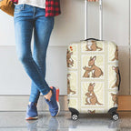 Kangaroo Australia Mother's Day Luggage Cover Mum and Joey Memory Aboriginal Stamp Seamless Style