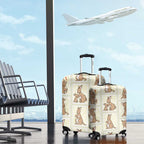 Kangaroo Australia Mother's Day Luggage Cover Mum and Joey Memory Aboriginal Stamp Seamless Style
