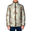 Kangaroo Australia Mother's Day Padded Jacket Mum and Joey Memory Aboriginal Stamp Seamless Style