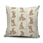 Kangaroo Australia Mother's Day Pillow Cover Mum and Joey Memory Aboriginal Stamp Seamless Style