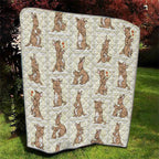 Kangaroo Australia Mother's Day Quilt Mum and Joey Memory Aboriginal Stamp Seamless Style