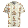 Kangaroo Australia Mother's Day Rugby Jersey Mum and Joey Memory Aboriginal Stamp Seamless Style