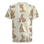 Kangaroo Australia Mother's Day Rugby Jersey Mum and Joey Memory Aboriginal Stamp Seamless Style