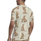 Kangaroo Australia Mother's Day Rugby Jersey Mum and Joey Memory Aboriginal Stamp Seamless Style