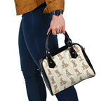 Kangaroo Australia Mother's Day Shoulder Handbag Mum and Joey Memory Aboriginal Stamp Seamless Style