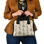 Kangaroo Australia Mother's Day Shoulder Handbag Mum and Joey Memory Aboriginal Stamp Seamless Style