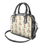 Kangaroo Australia Mother's Day Shoulder Handbag Mum and Joey Memory Aboriginal Stamp Seamless Style