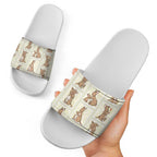 Kangaroo Australia Mother's Day Slide Sandals Mum and Joey Memory Aboriginal Stamp Seamless Style