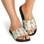 Kangaroo Australia Mother's Day Slide Sandals Mum and Joey Memory Aboriginal Stamp Seamless Style