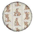 Kangaroo Australia Mother's Day Spare Tire Cover Mum and Joey Memory Aboriginal Stamp Seamless Style