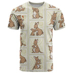 Kangaroo Australia Mother's Day T Shirt Mum and Joey Memory Aboriginal Stamp Seamless Style