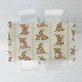 Kangaroo Australia Mother's Day Tablecloth Mum and Joey Memory Aboriginal Stamp Seamless Style