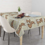Kangaroo Australia Mother's Day Tablecloth Mum and Joey Memory Aboriginal Stamp Seamless Style