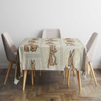 Kangaroo Australia Mother's Day Tablecloth Mum and Joey Memory Aboriginal Stamp Seamless Style