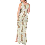 Kangaroo Australia Mother's Day Tank Maxi Dress Mum and Joey Memory Aboriginal Stamp Seamless Style