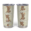 Kangaroo Australia Mother's Day Tumbler Cup Mum and Joey Memory Aboriginal Stamp Seamless Style