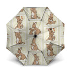 Kangaroo Australia Mother's Day Umbrella Mum and Joey Memory Aboriginal Stamp Seamless Style