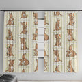 Kangaroo Australia Mother's Day Window Curtain Mum and Joey Memory Aboriginal Stamp Seamless Style
