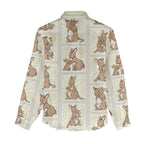 Kangaroo Australia Mother's Day Women Casual Shirt Mum and Joey Memory Aboriginal Stamp Seamless Style