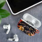 Australia Mother's Day Personalised AirPods Case Kangaroo With Aboriginal Tree Art