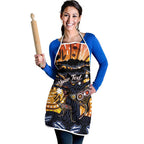 Australia Mother's Day Personalised Apron Kangaroo With Aboriginal Tree Art