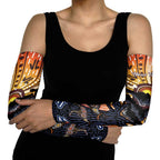 Australia Mother's Day Personalised Arm Sleeves Kangaroo With Aboriginal Tree Art