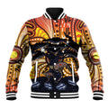 Australia Mother's Day Personalised Baseball Jacket Kangaroo With Aboriginal Tree Art