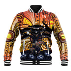 Australia Mother's Day Personalised Baseball Jacket Kangaroo With Aboriginal Tree Art