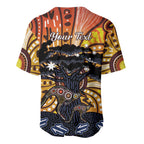 Australia Mother's Day Personalised Baseball Jersey Kangaroo With Aboriginal Tree Art