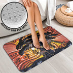 Australia Mother's Day Personalised Bathroom Set Kangaroo With Aboriginal Tree Art