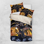 Australia Mother's Day Personalised Bedding Set Kangaroo With Aboriginal Tree Art