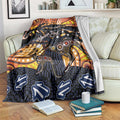 Australia Mother's Day Personalised Blanket Kangaroo With Aboriginal Tree Art