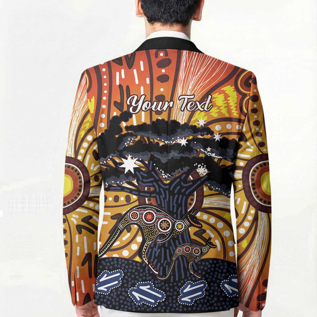 Australia Mother's Day Personalised Blazer Kangaroo With Aboriginal Tree Art