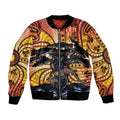 Australia Mother's Day Personalised Bomber Jacket Kangaroo With Aboriginal Tree Art