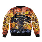 Australia Mother's Day Personalised Bomber Jacket Kangaroo With Aboriginal Tree Art
