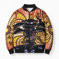Australia Mother's Day Personalised Bomber Puffer Jacket Kangaroo With Aboriginal Tree Art