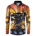 Australia Mother's Day Personalised Button Sweatshirt Kangaroo With Aboriginal Tree Art