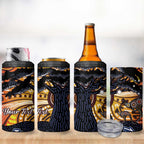 Australia Mother's Day Personalised 4 in 1 Can Cooler Tumbler Kangaroo With Aboriginal Tree Art