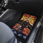 Australia Mother's Day Personalised Car Mats Kangaroo With Aboriginal Tree Art